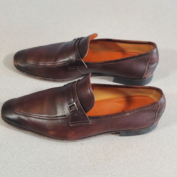Magnanni Shoes Men\'s Size 8.5 M 17534 Dress Loafer Brown Leather Slip On main image 6